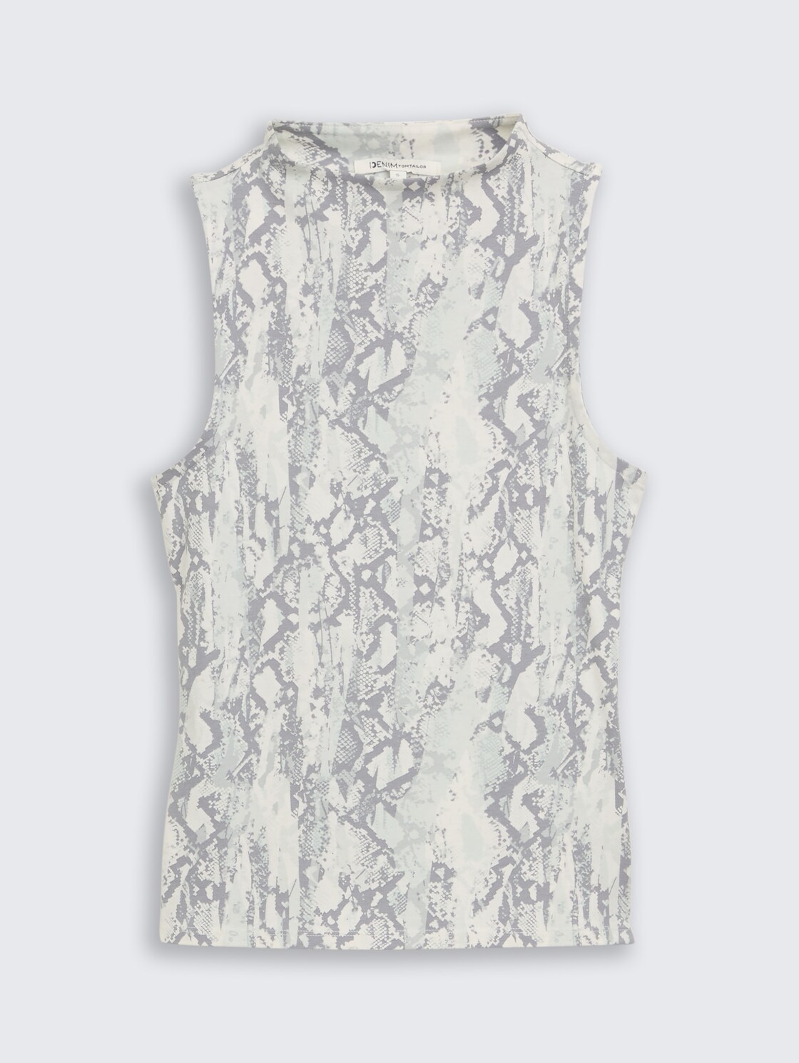 Slim Fit Top mit Schlangenmuster - faded snake print - Vorder-Produkt-Ansicht