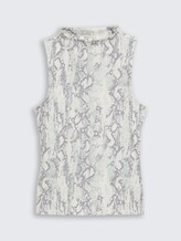 Slim Fit Top mit Schlangenmuster - faded snake print - Vorder-Produkt-Ansicht