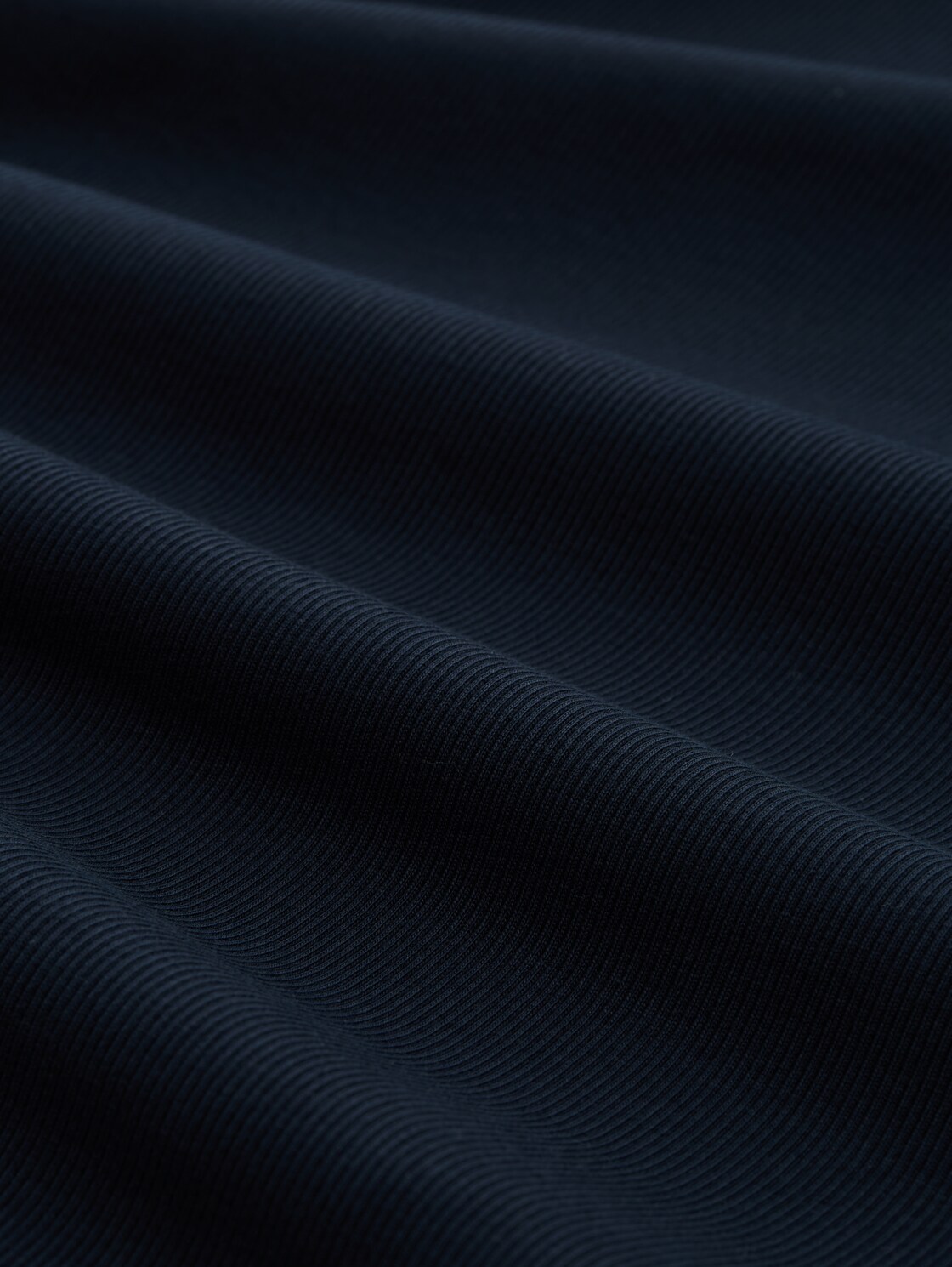 Slim Fit Top mit Rippstruktur - sky captain blue - Material-Ansicht