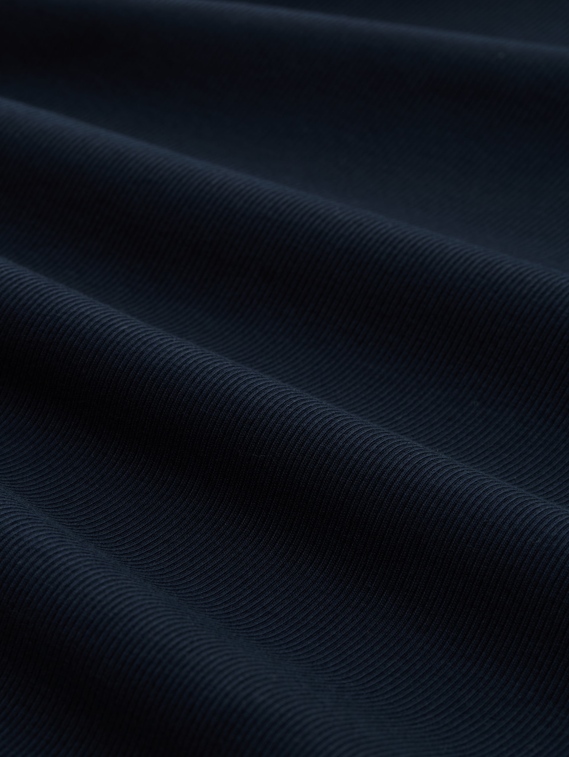 Slim Fit Top mit Rippstruktur - sky captain blue - Material-Ansicht