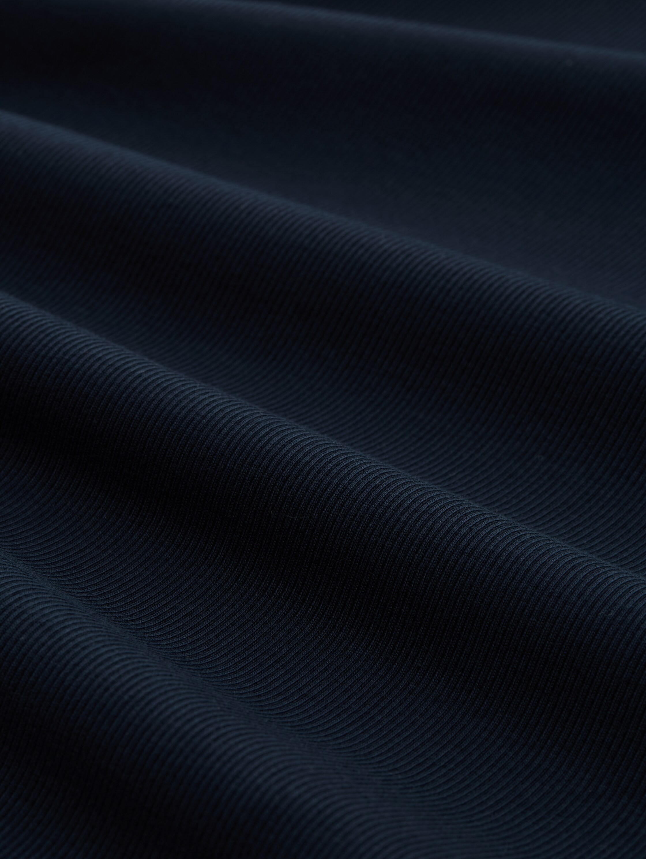 Slim Fit Top mit Rippstruktur - sky captain blue - Material-Ansicht