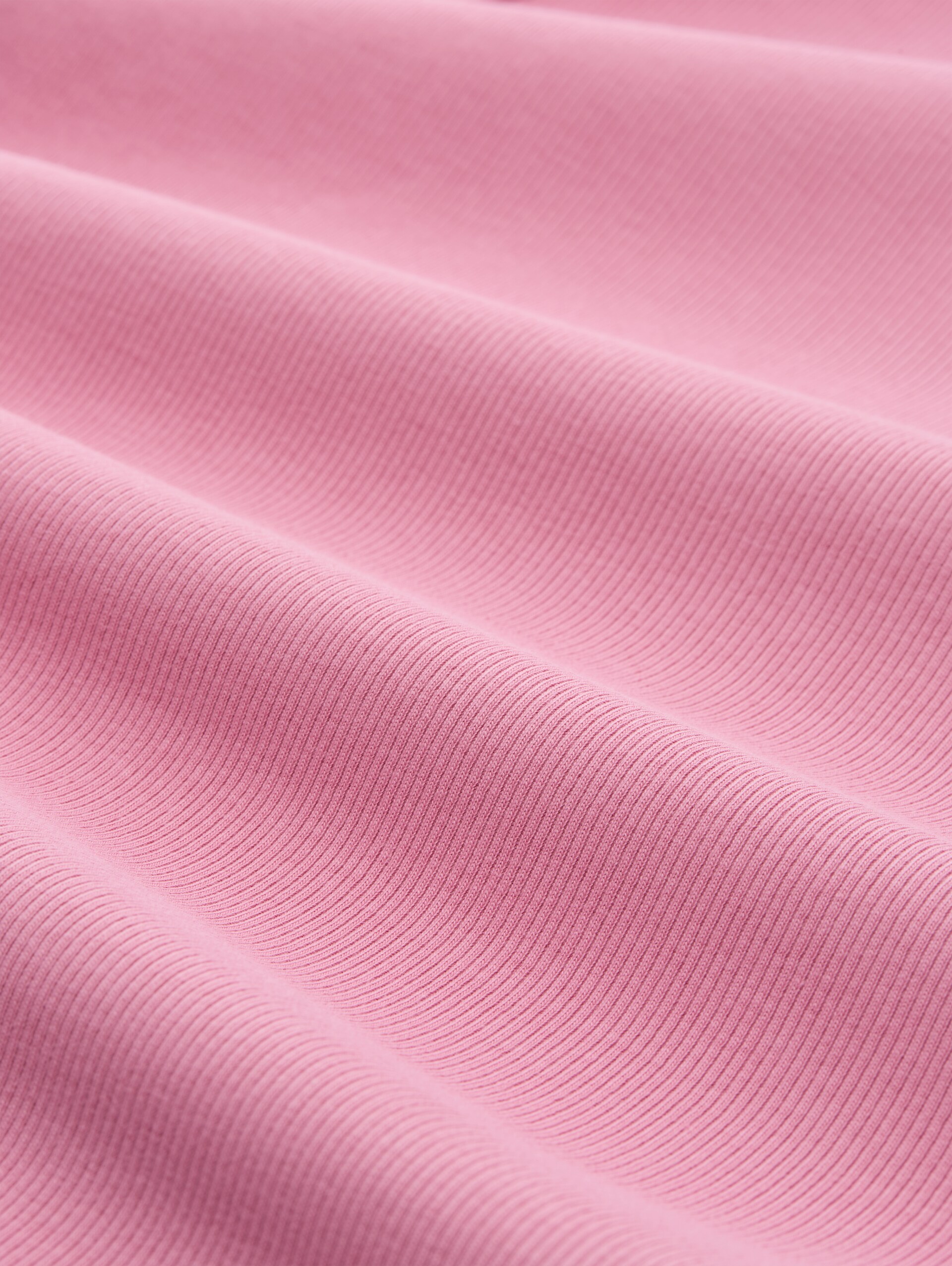 Slim Fit Top mit Rippstruktur - Soft Blush Rose - Material-Ansicht