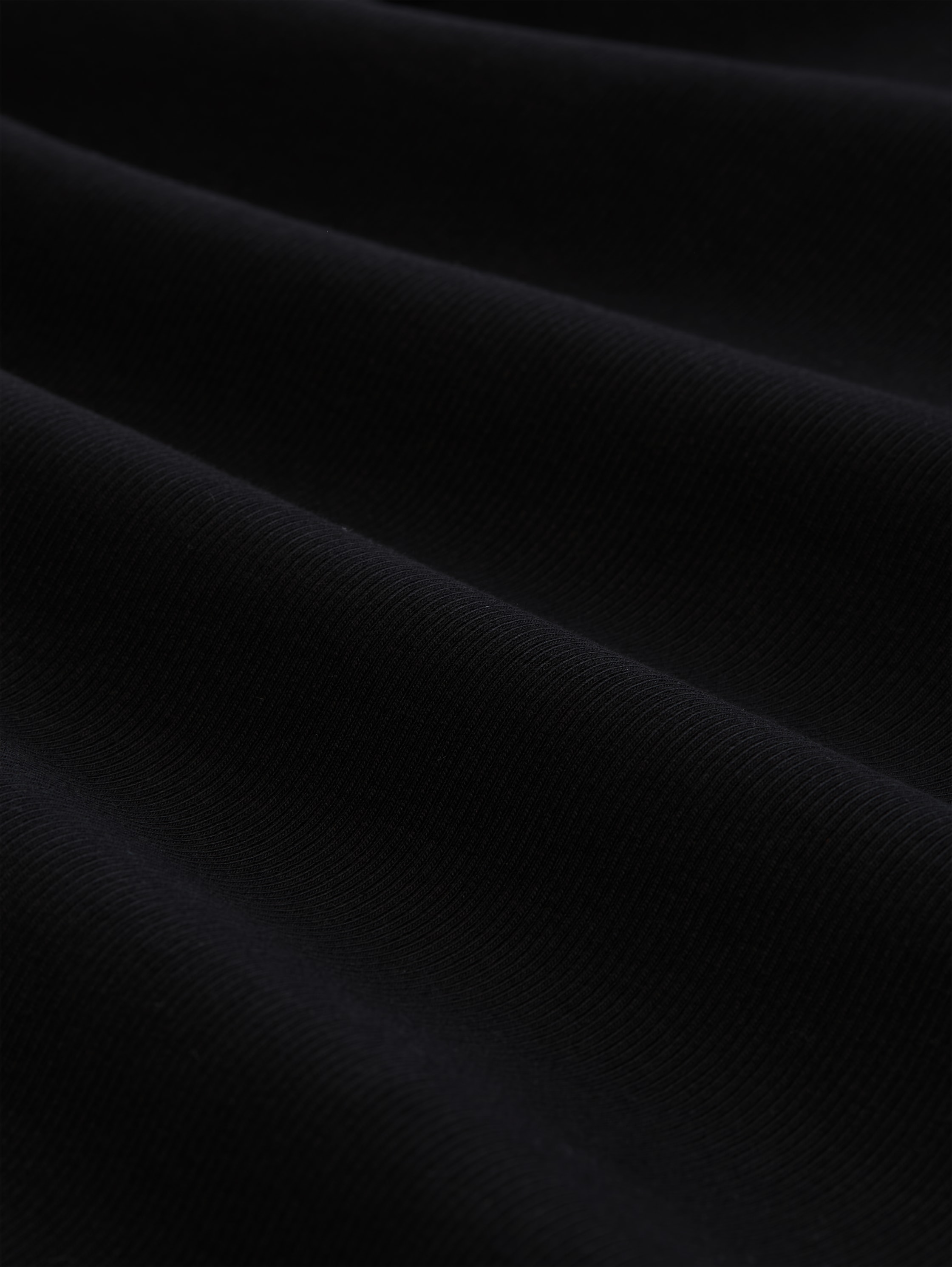 Slim fit top met ribbelstructuur - deep_black_1 - 