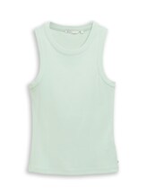 Nicht ausgewählt, Slim Fit Top mit Rippstruktur von , grün