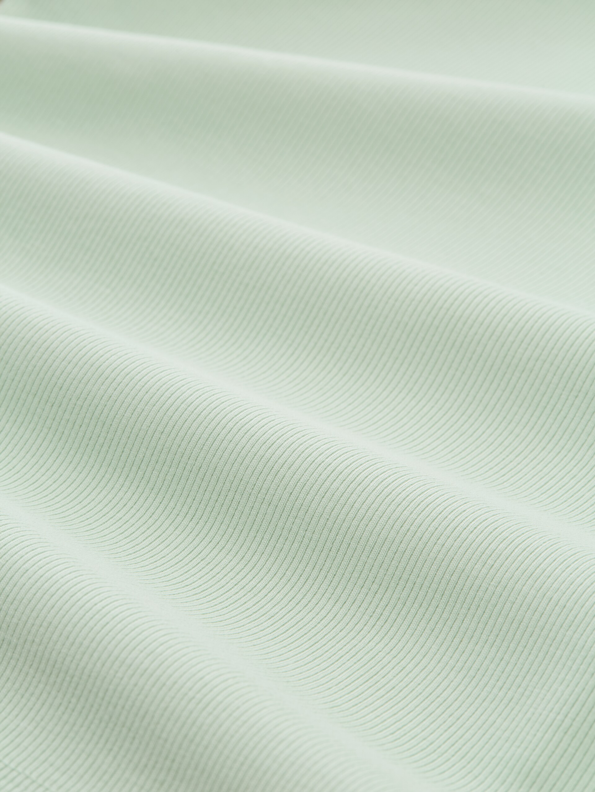 Slim-fit top with ribbed texture - light matcha green - Material view