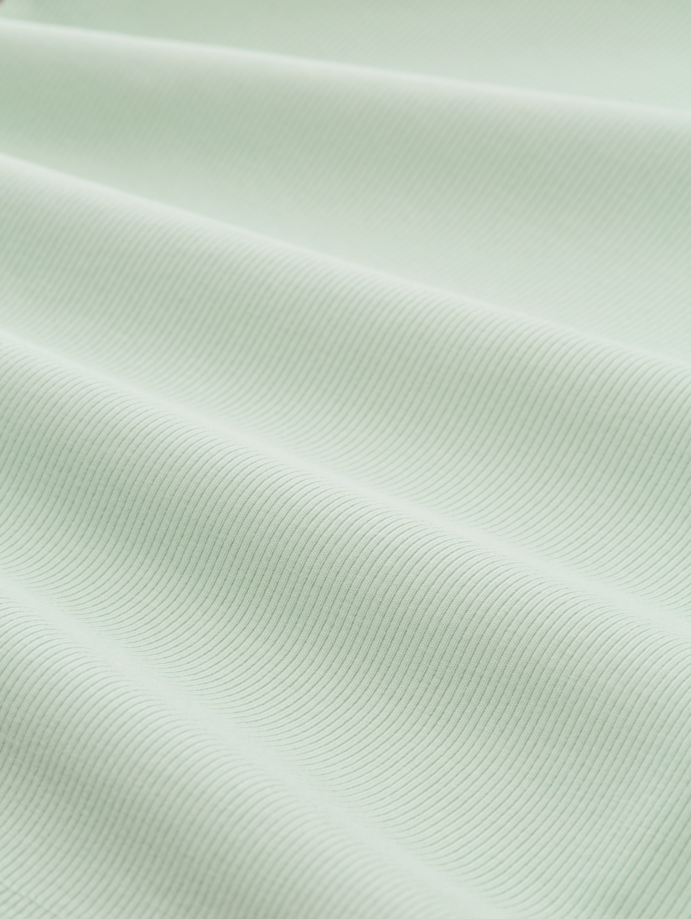 Top slim fit à texture côtelée - light matcha green - Vue de la matière