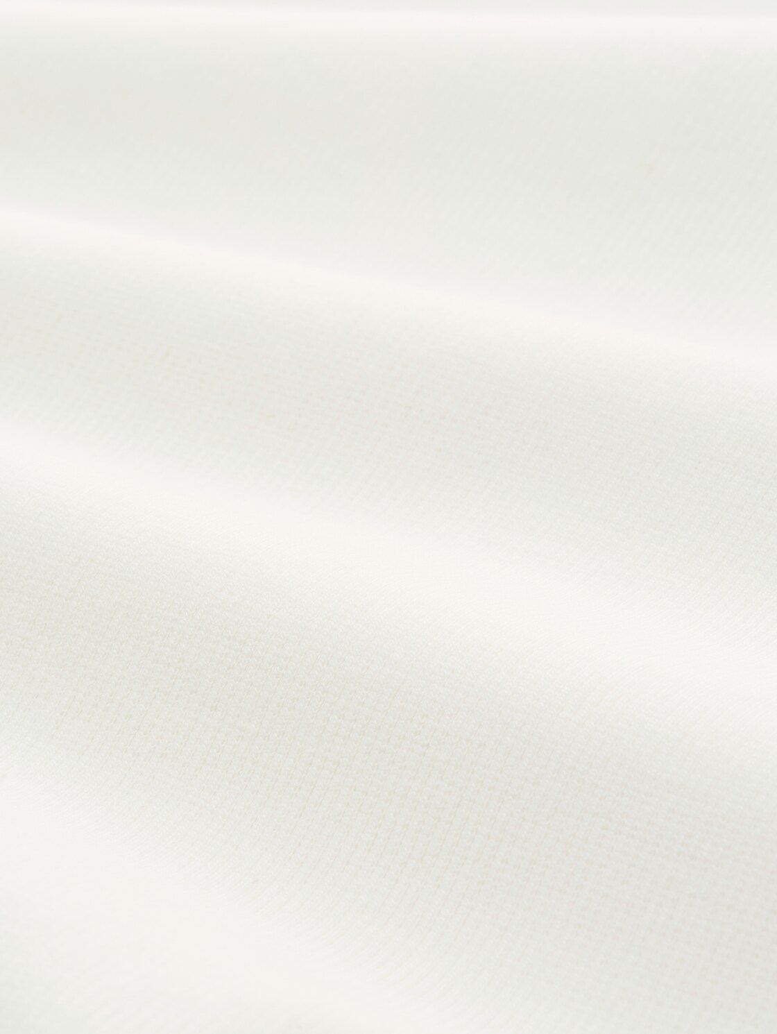Slim Fit T-Shirt mit Rippstruktur - off white - Material-Ansicht