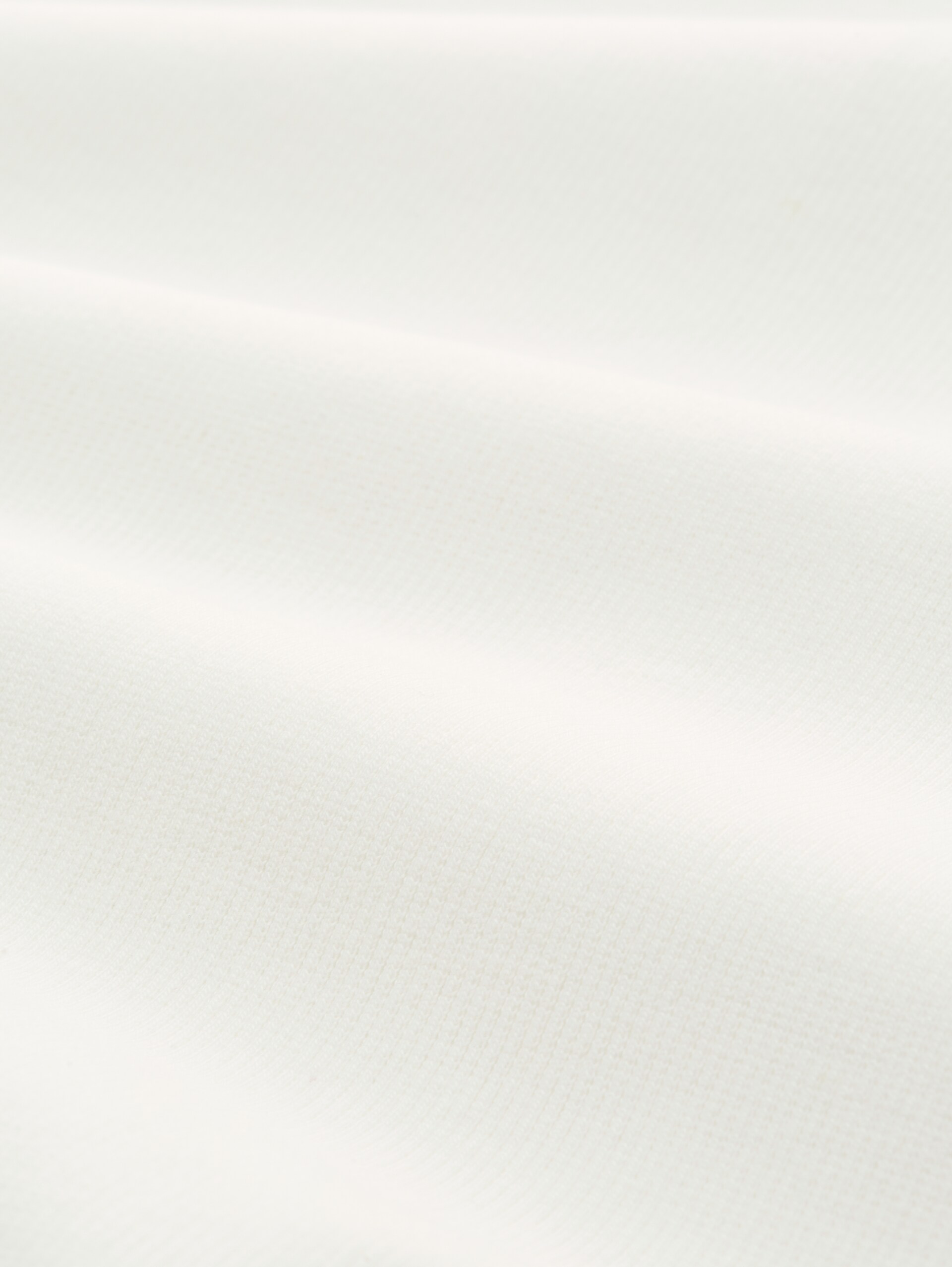 Slim fit T-shirt met ribbelstructuur - off white - Materiaalweergave