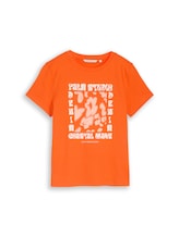 Nicht ausgewählt, T-Shirt mit Print von Tom Tailor, orange