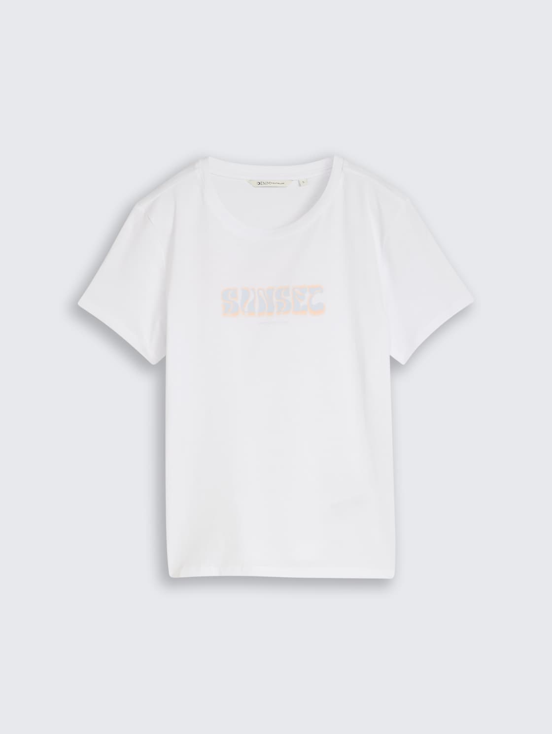 T-Shirt mit Print - White - Vorder-Produkt-Ansicht