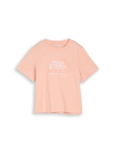 Ausgewählt, Loose Fit T-Shirt mit Stickerei von Tom Tailor, orange