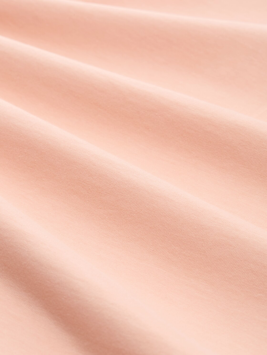 Loose Fit T-Shirt mit Stickerei - Orange Parfait - Material-Ansicht