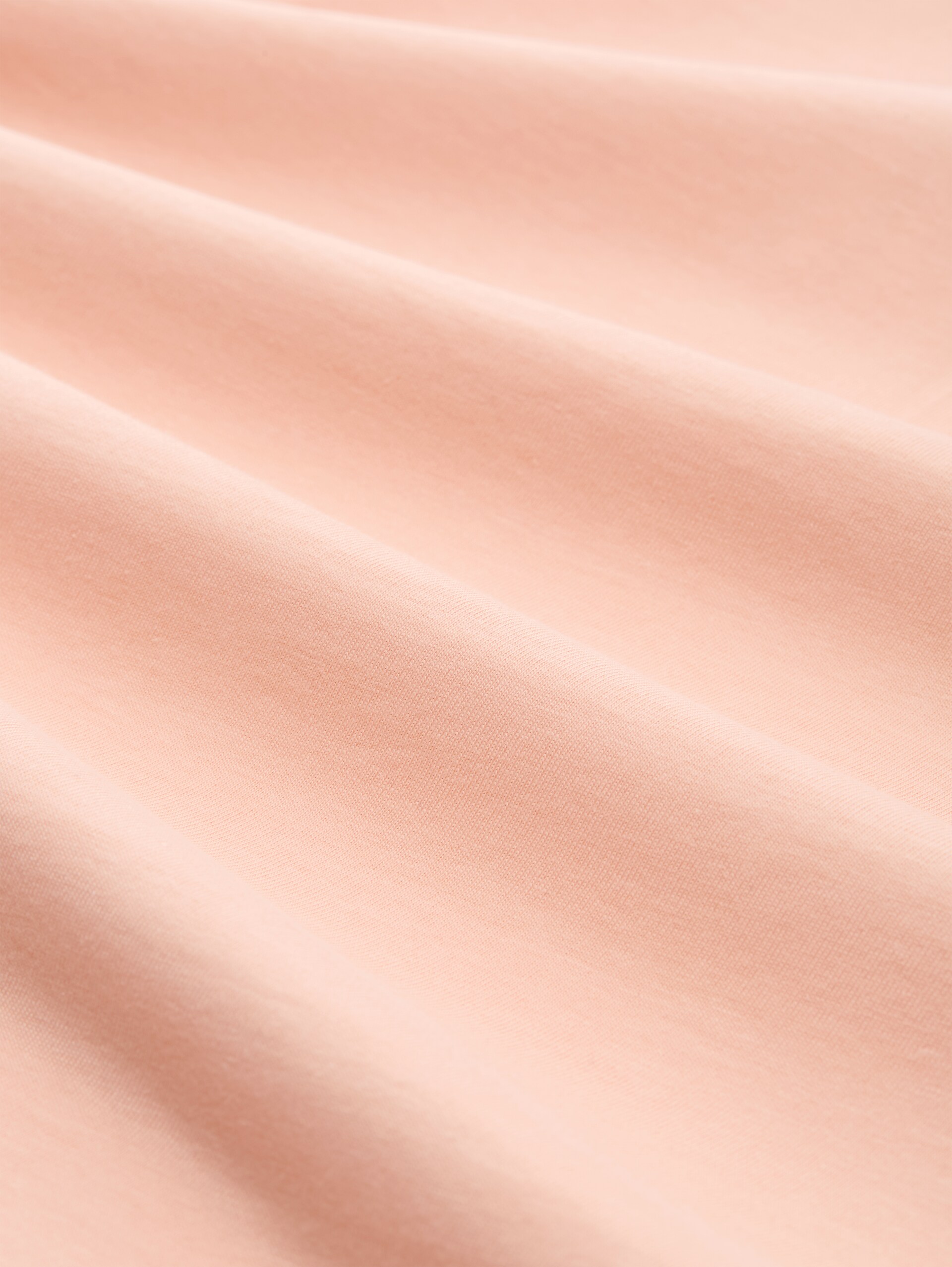 Loose Fit T-Shirt mit Stickerei - Orange Parfait - Material-Ansicht
