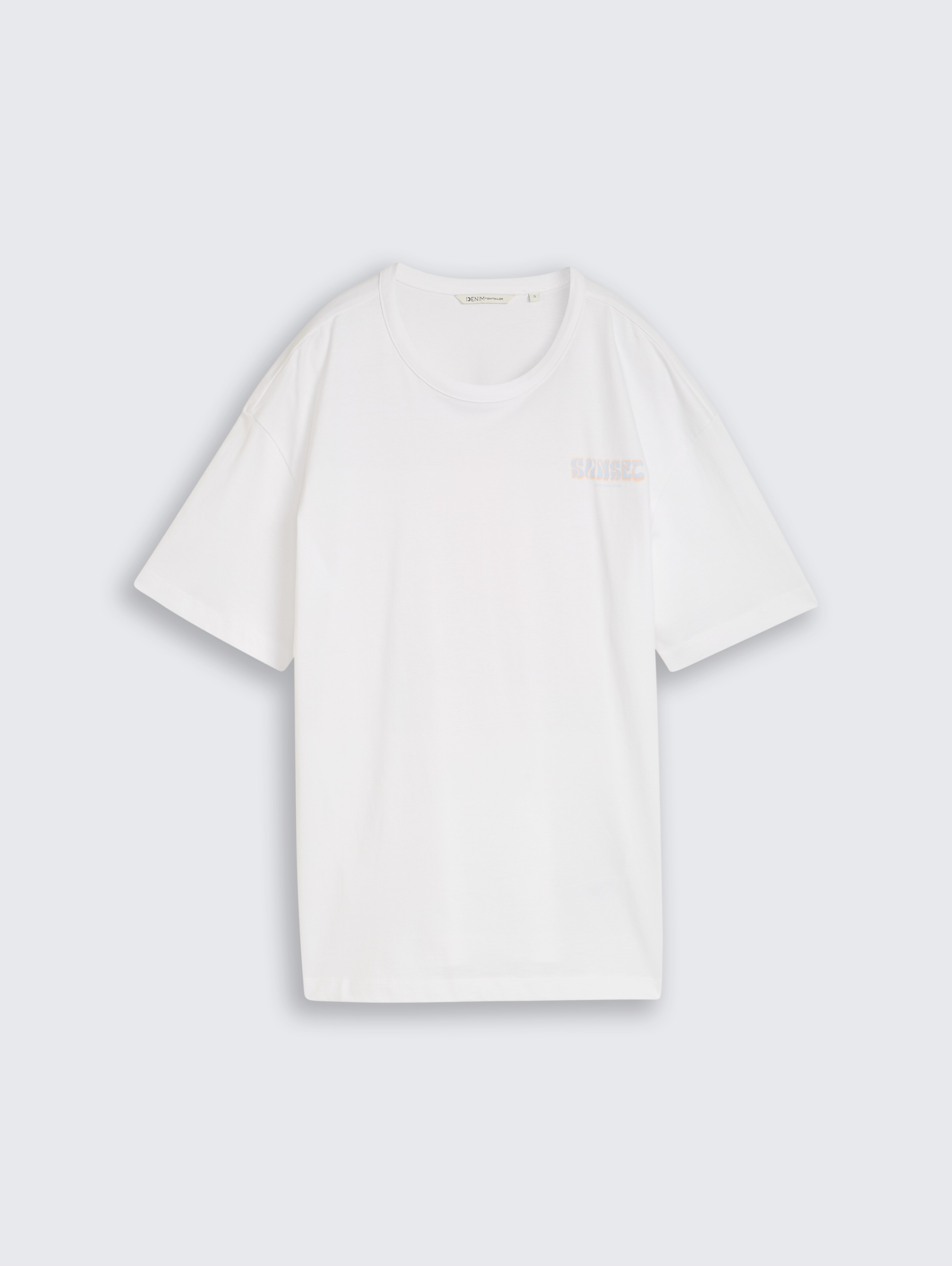 Oversize T-Shirt mit Rückenprint von Denim Female, White