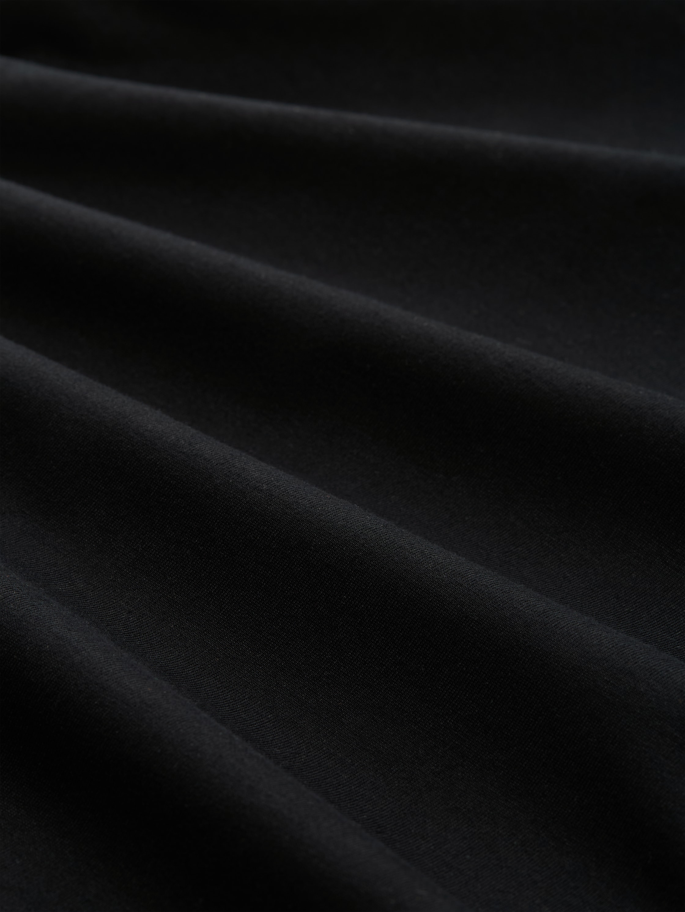 T-shirt with V-neck - deep_black_1 - 