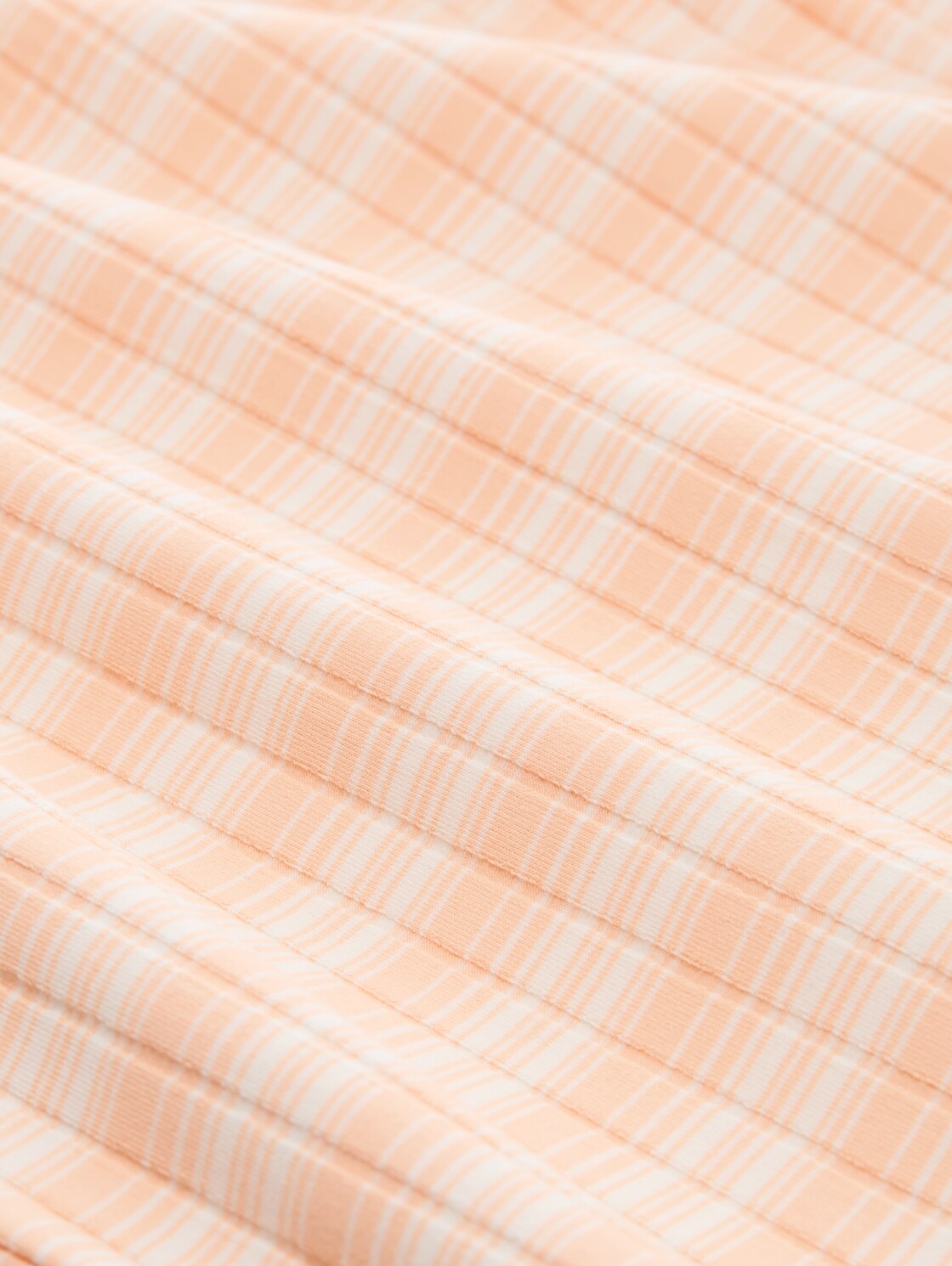 Top mit Streifenmuster - apricot white gradient stripe - Material-Ansicht