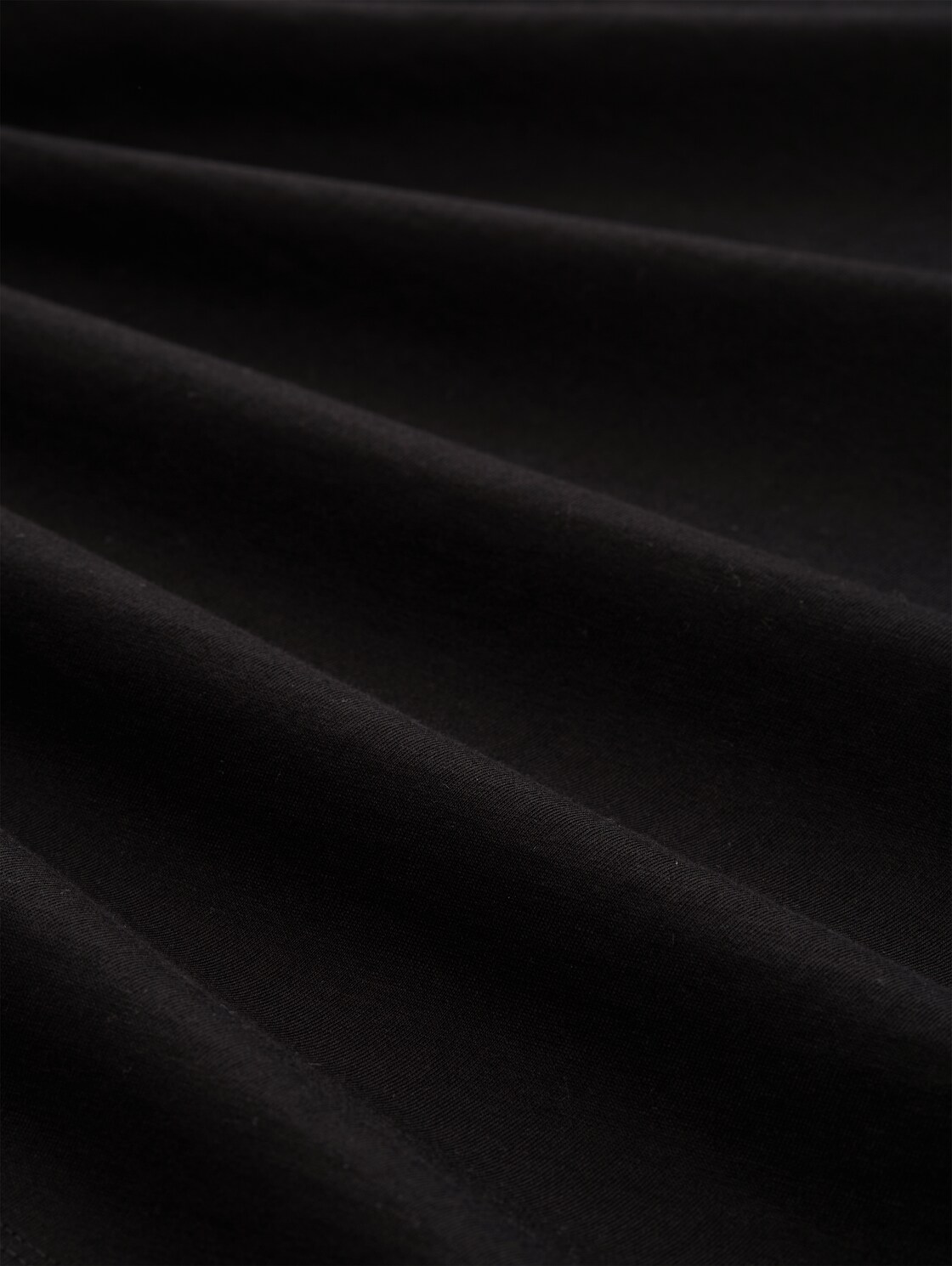 Loose Fit T-Shirt mit Lochstickereien - deep black - Material-Ansicht