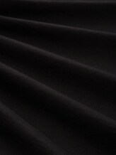 Loose Fit T-Shirt mit Lochstickereien - deep black - Material-Ansicht