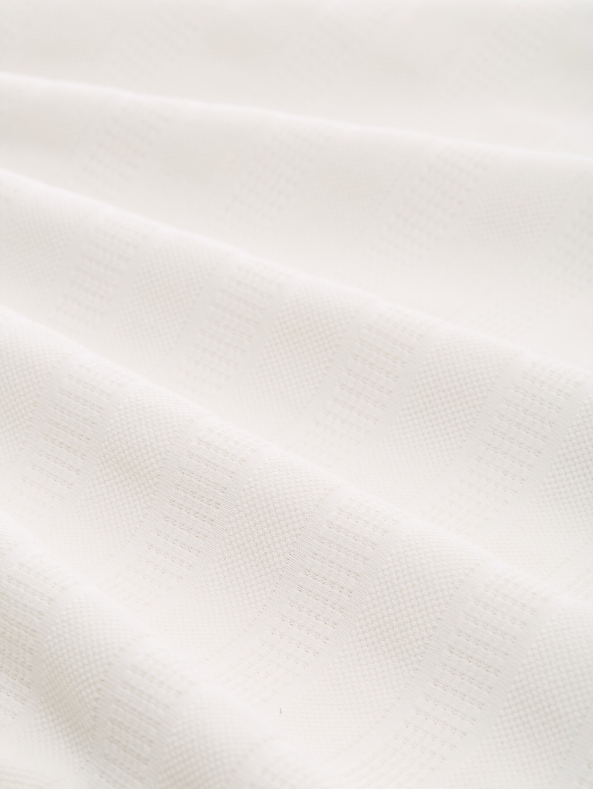Jacquard T-Shirt mit Rundhalsausschnitt - off white - Material-Ansicht