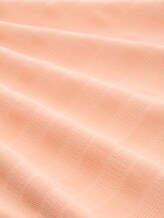 Jacquard T-Shirt mit Rundhalsausschnitt - Orange Parfait - Material-Ansicht