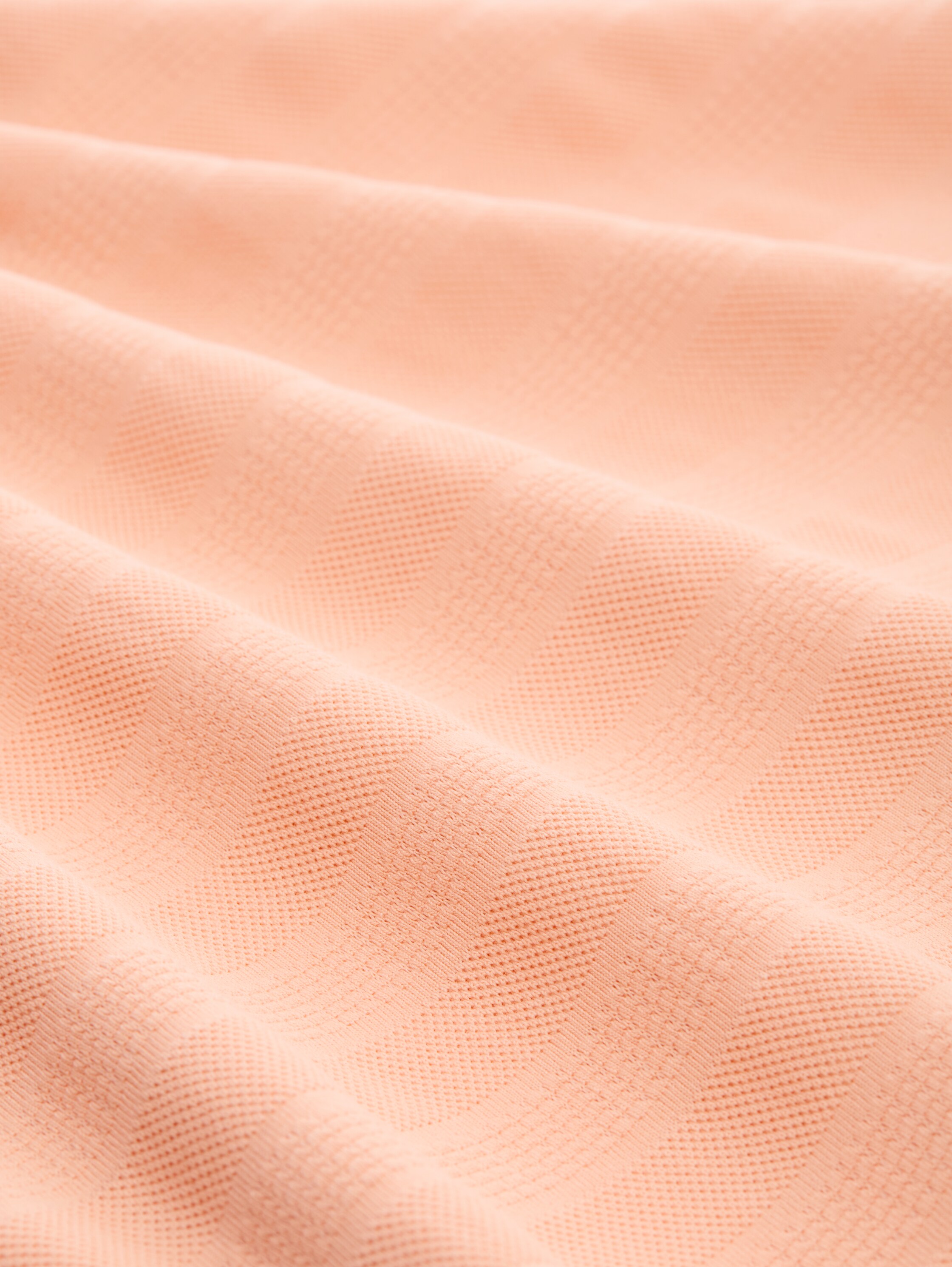 Jacquard T-shirt with round neckline - orange_parfait - 