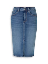 Geselecteerd, Midi-jeansrok met split door Tom Tailor, blauw