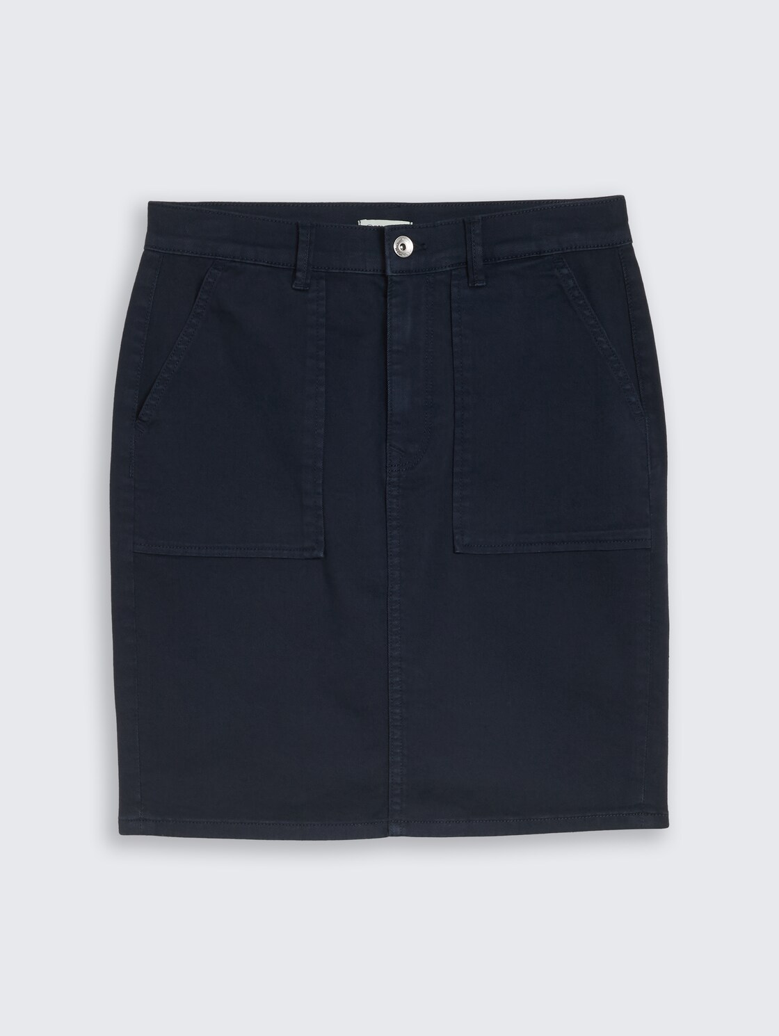 Jeansrock mit aufgesetzten Taschen - sky captain blue - Vorder-Produkt-Ansicht