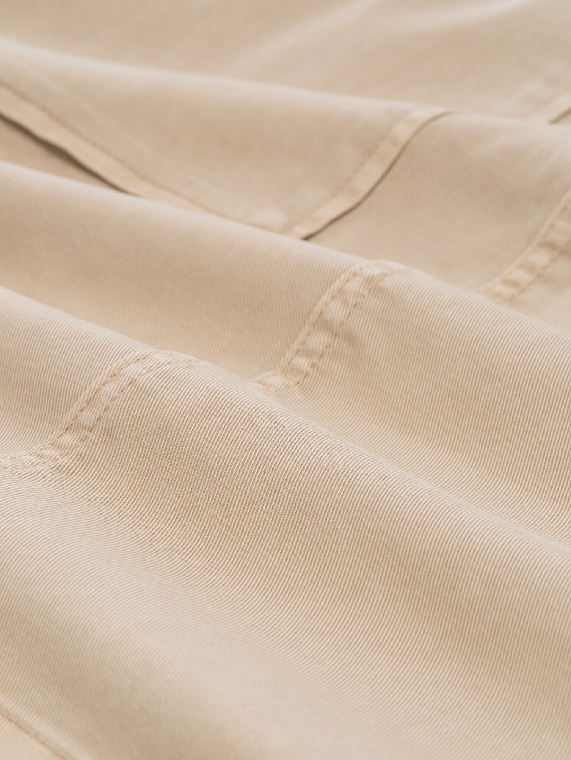 Jeansrok met opgestikte zakken - sand stone beige - Materiaalweergave