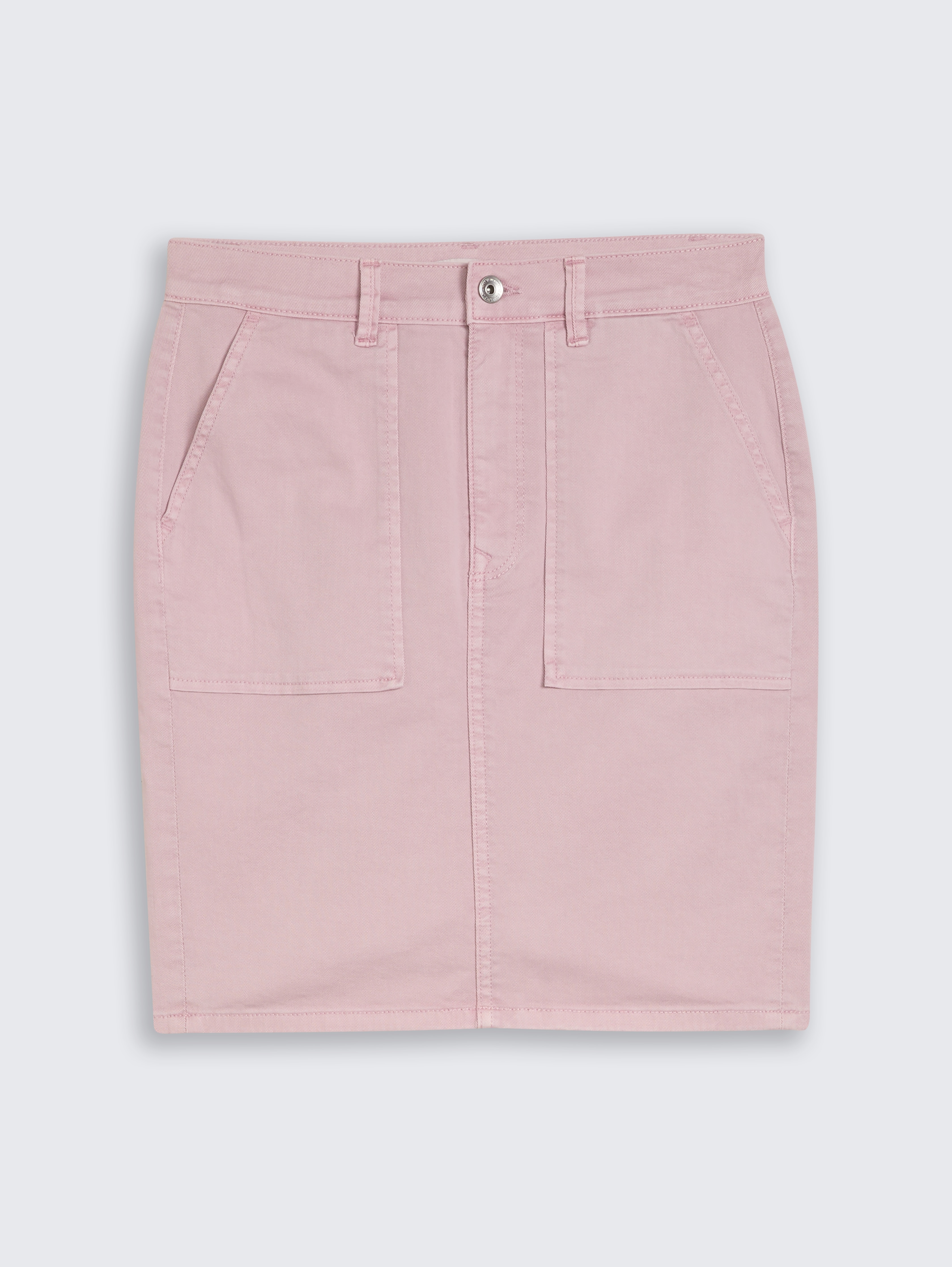 Jeansrock mit aufgesetzten Taschen von Women, light elderberry