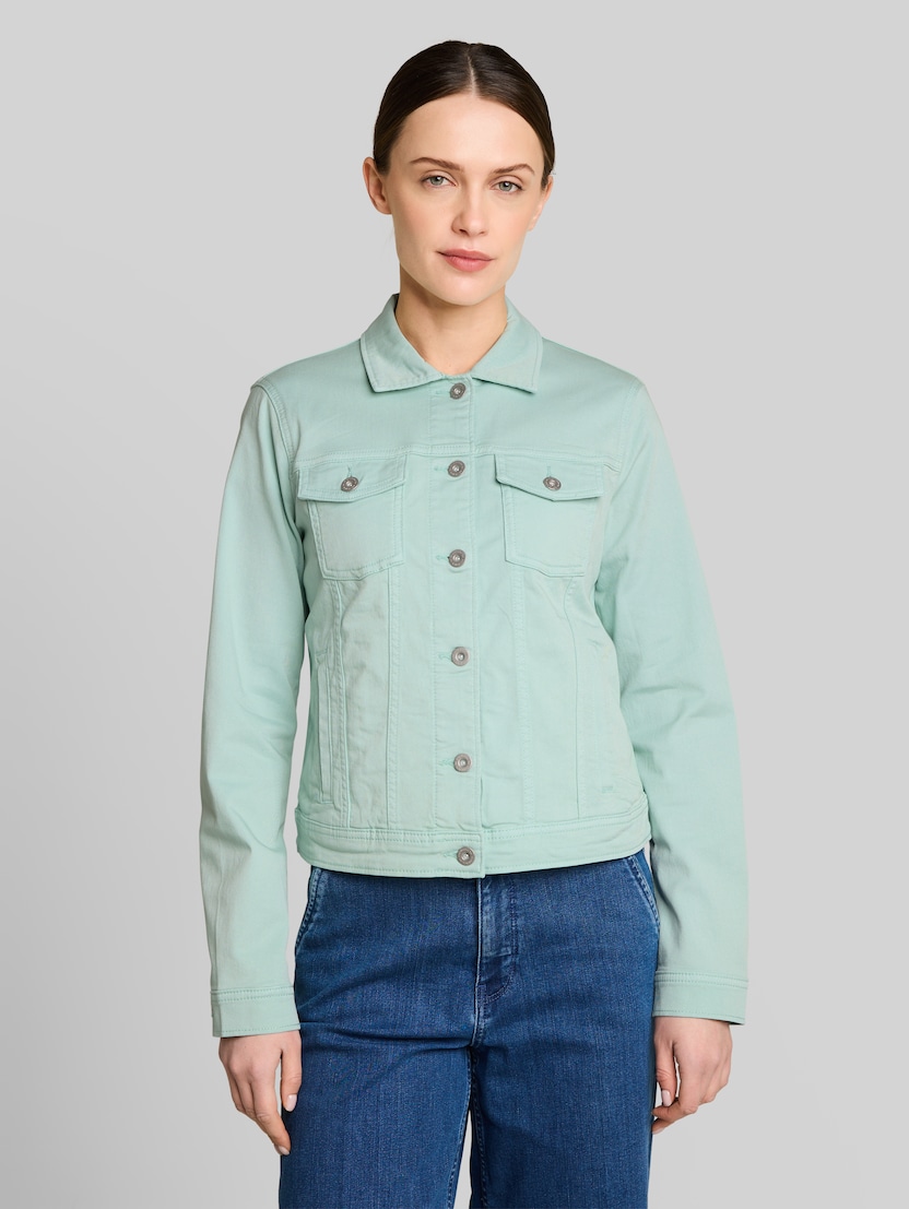 Jeansjacke mit Eingriffstaschen von Women, blue haze