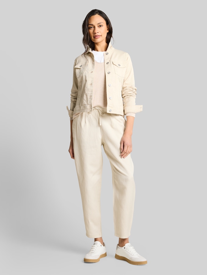 Veste en jean avec poches par Women, stone sand beige