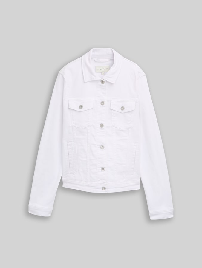 Jeansjacke mit Eingriffstaschen von Women, bright white