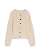 Geselecteerd, Vest met ronde hals door Tom Tailor, bruin