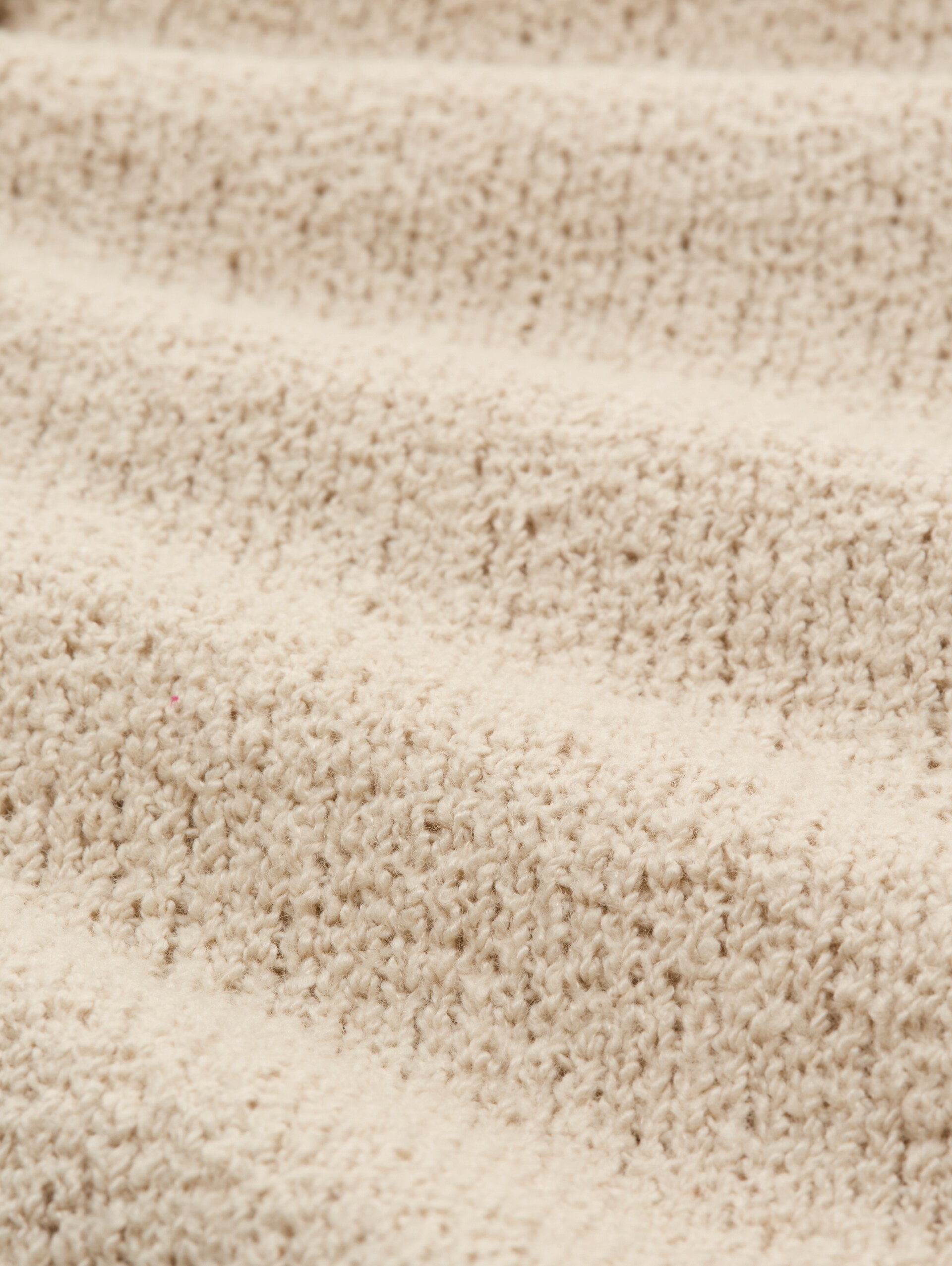 Cardigan à col rond - sand stone beige - Vue de la matière