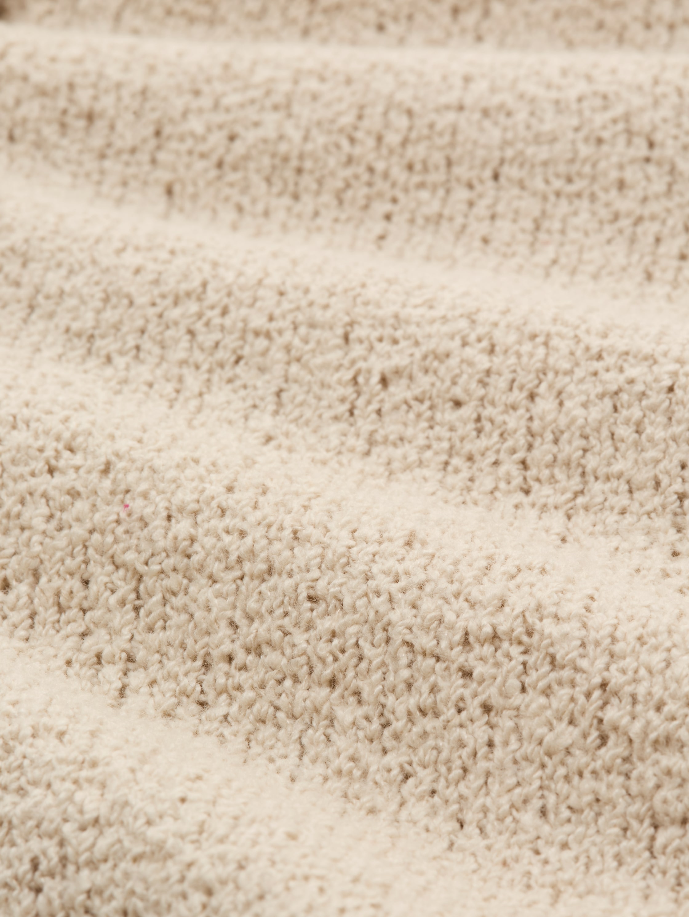 Vest met ronde hals - sand stone beige - Materiaalweergave