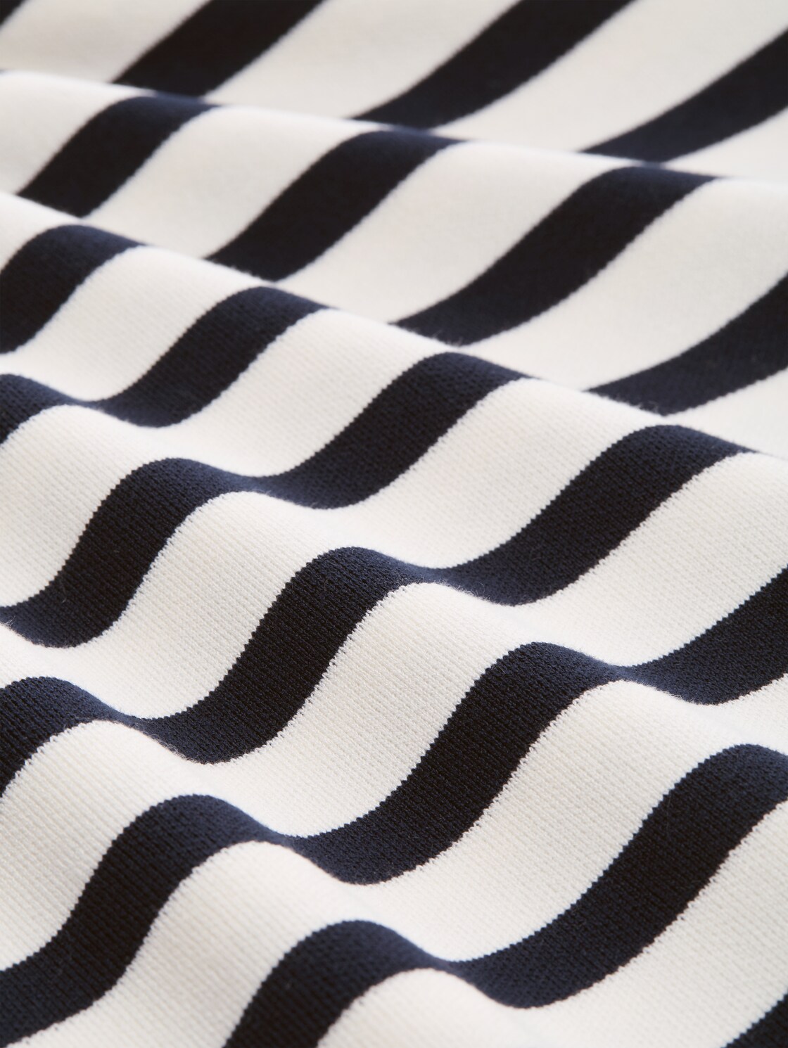 Loose Fit Cardigan mit Streifenmuster - white sky blue knit stripe - Material-Ansicht