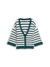 Nicht ausgewählt, Loose Fit Cardigan mit Streifenmuster von , grün