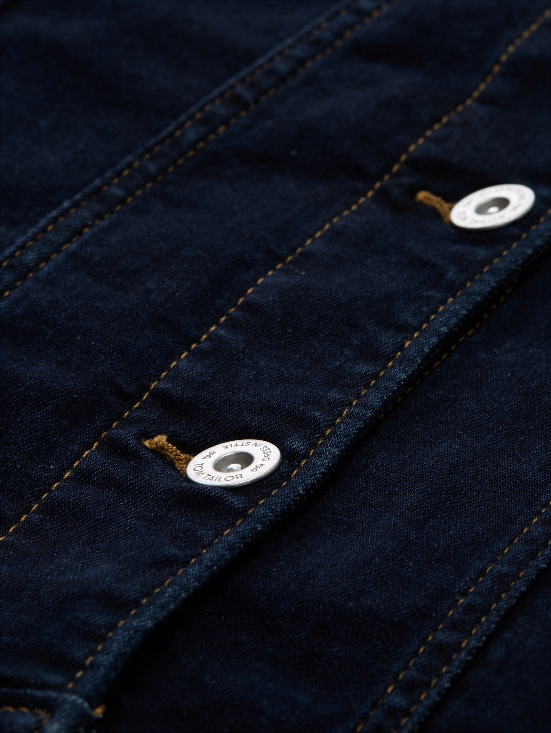 Spijkerjasje met steekzakken - Clean Rinsed Blue Denim - Detailaanzicht product