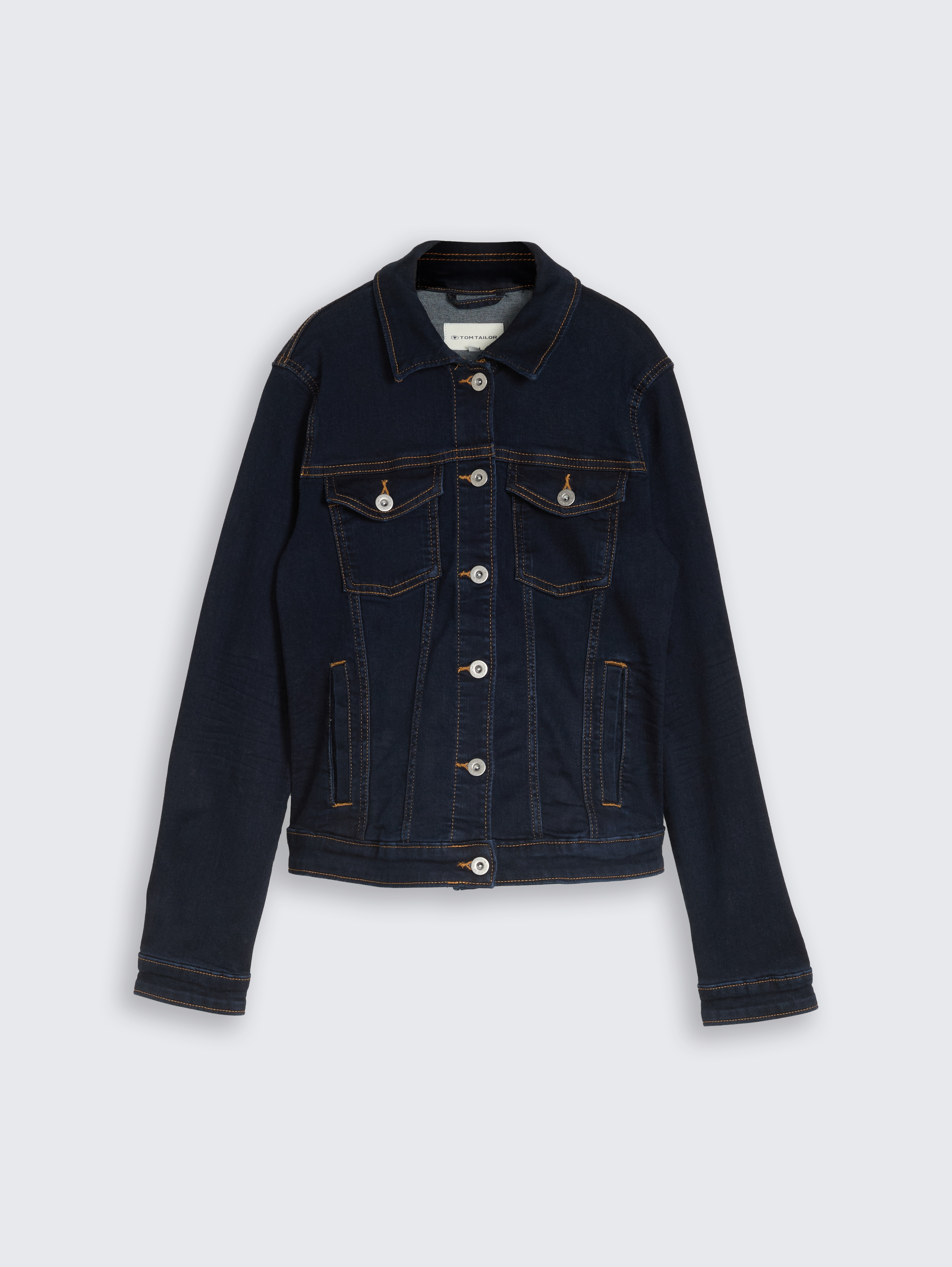 Jeansjacke mit Eingriffstaschen von Women, Clean Rinsed Blue Denim