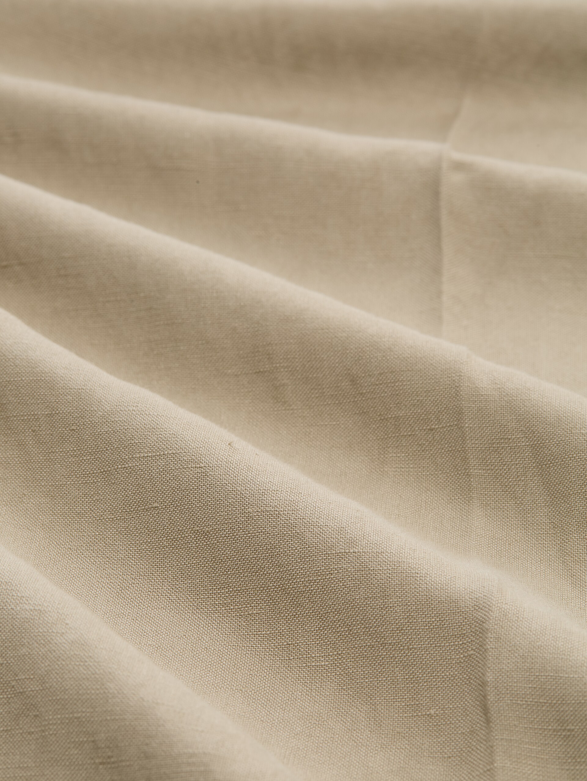 Loose fit trousers with linen content - Silver Olive - Material view