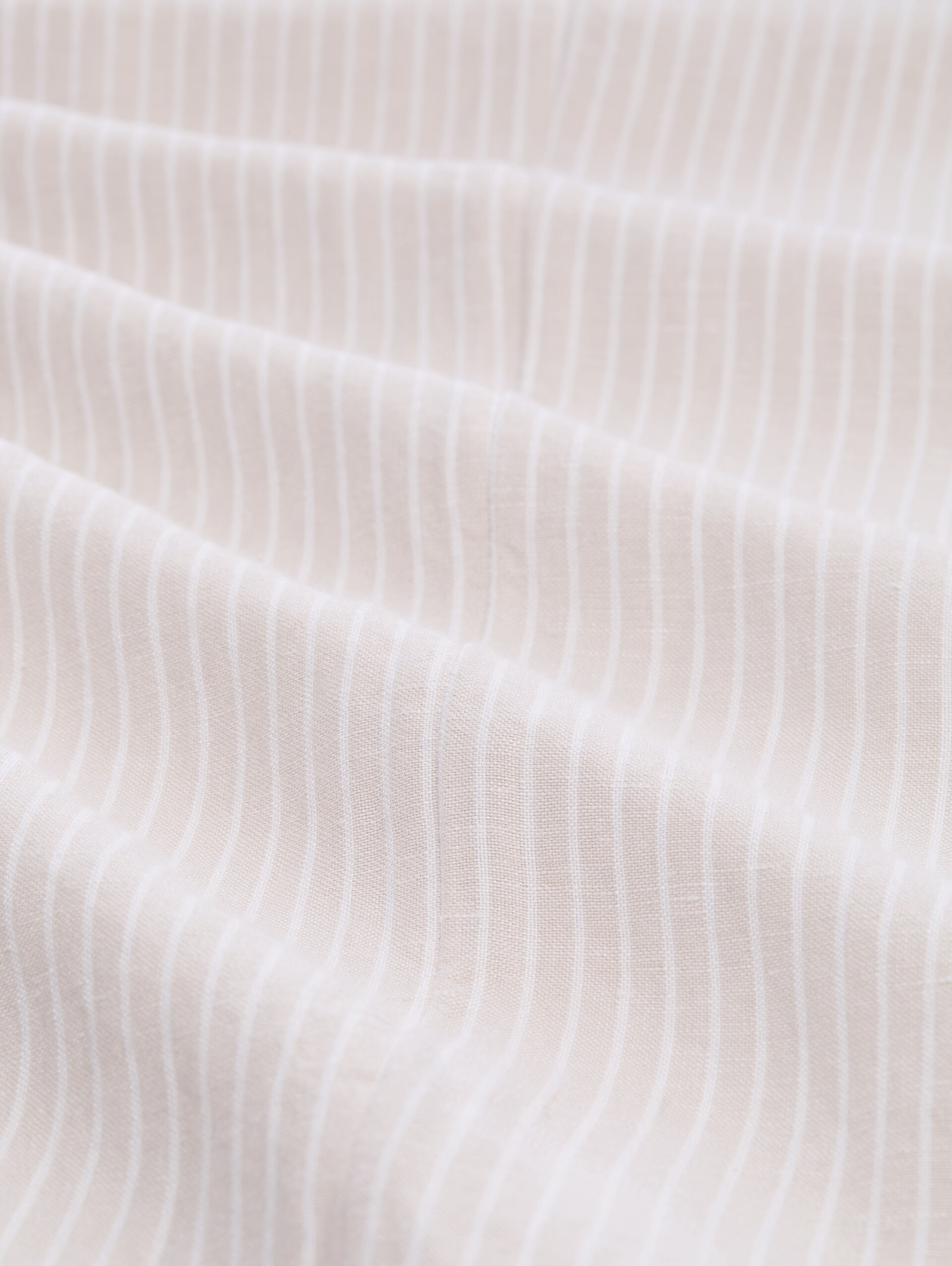 Pantalon ample avec une touche de lin - taupe white irregular stripe - Vue de la matière