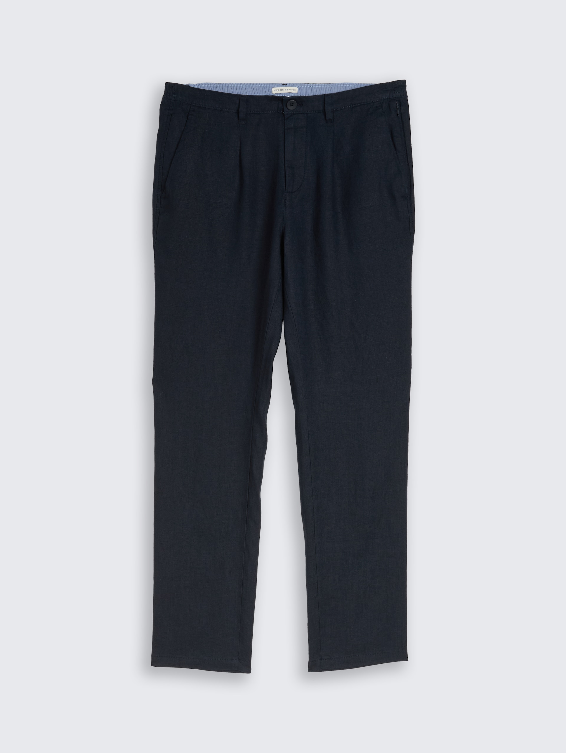 TTREGULAR Chino Hose aus Leinen - sky captain blue - Vorder-Produkt-Ansicht