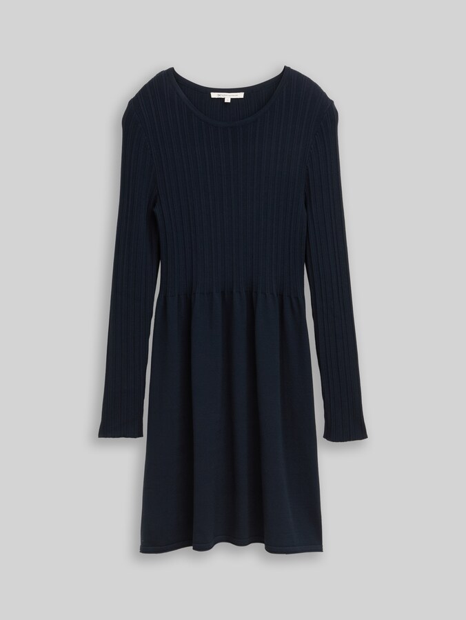 Mini-Kleid mit Rippstruktur von Denim Female, sky captain blue