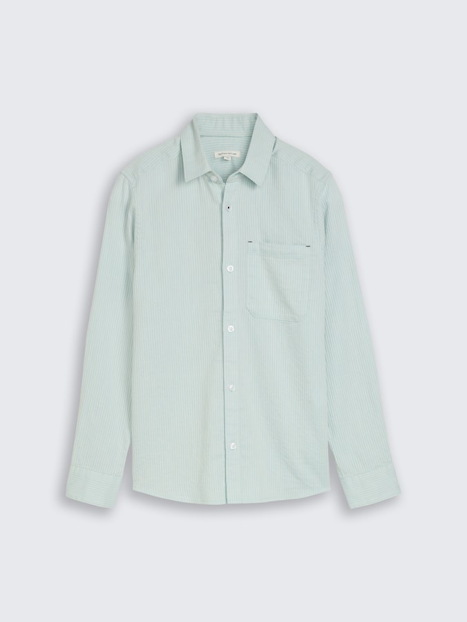 Striped dobby shirt by Teen Boys, light cloud blue white stripe