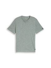 Ausgewählt, T-Shirt in Melange-Optik von Tom Tailor, grün