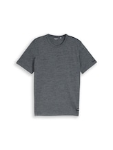 Nicht ausgewählt, T-Shirt in Melange-Optik von Tom Tailor, blau