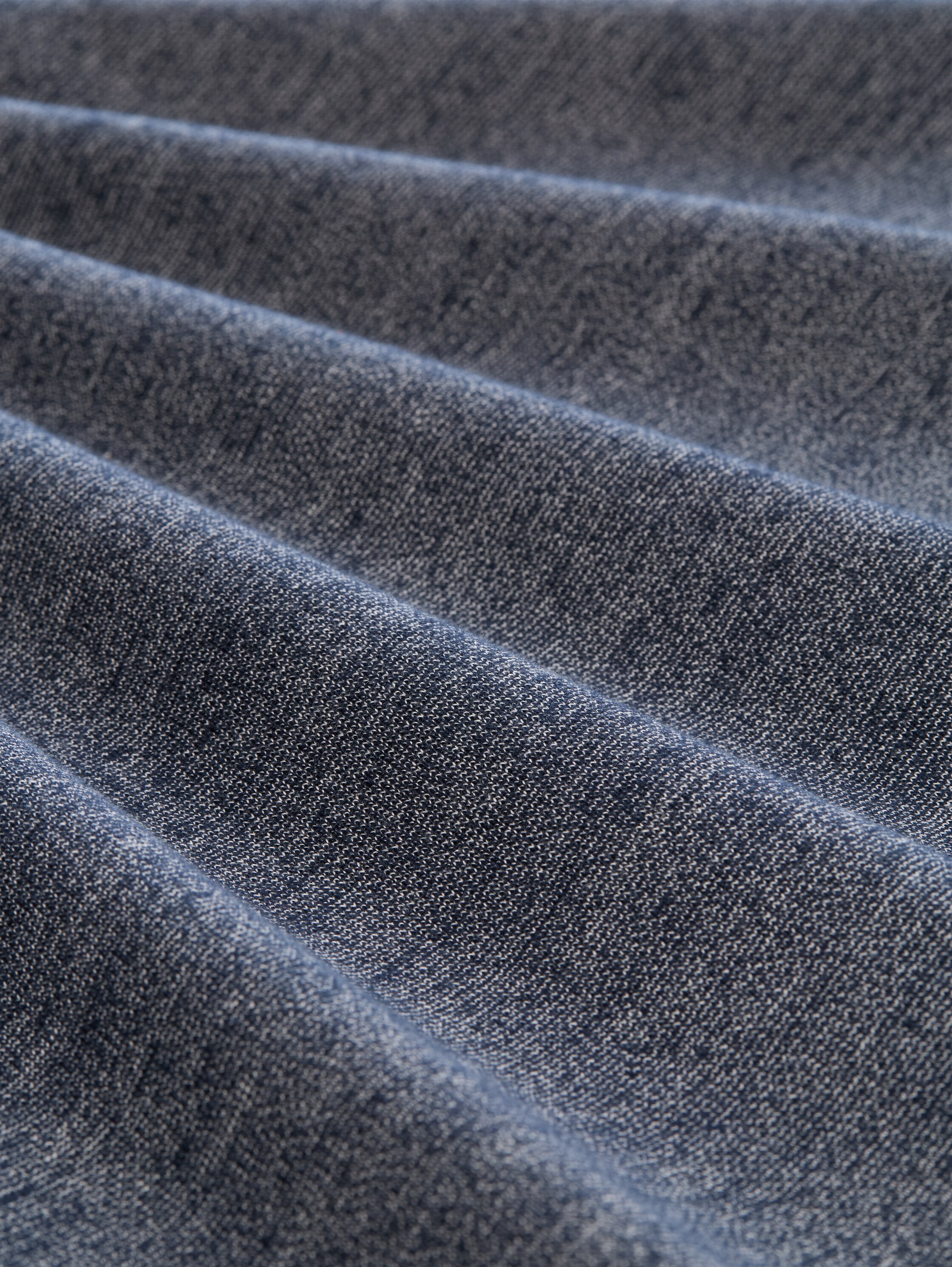 T-shirt with a marl effect - navy_gardenia_white_injected - 