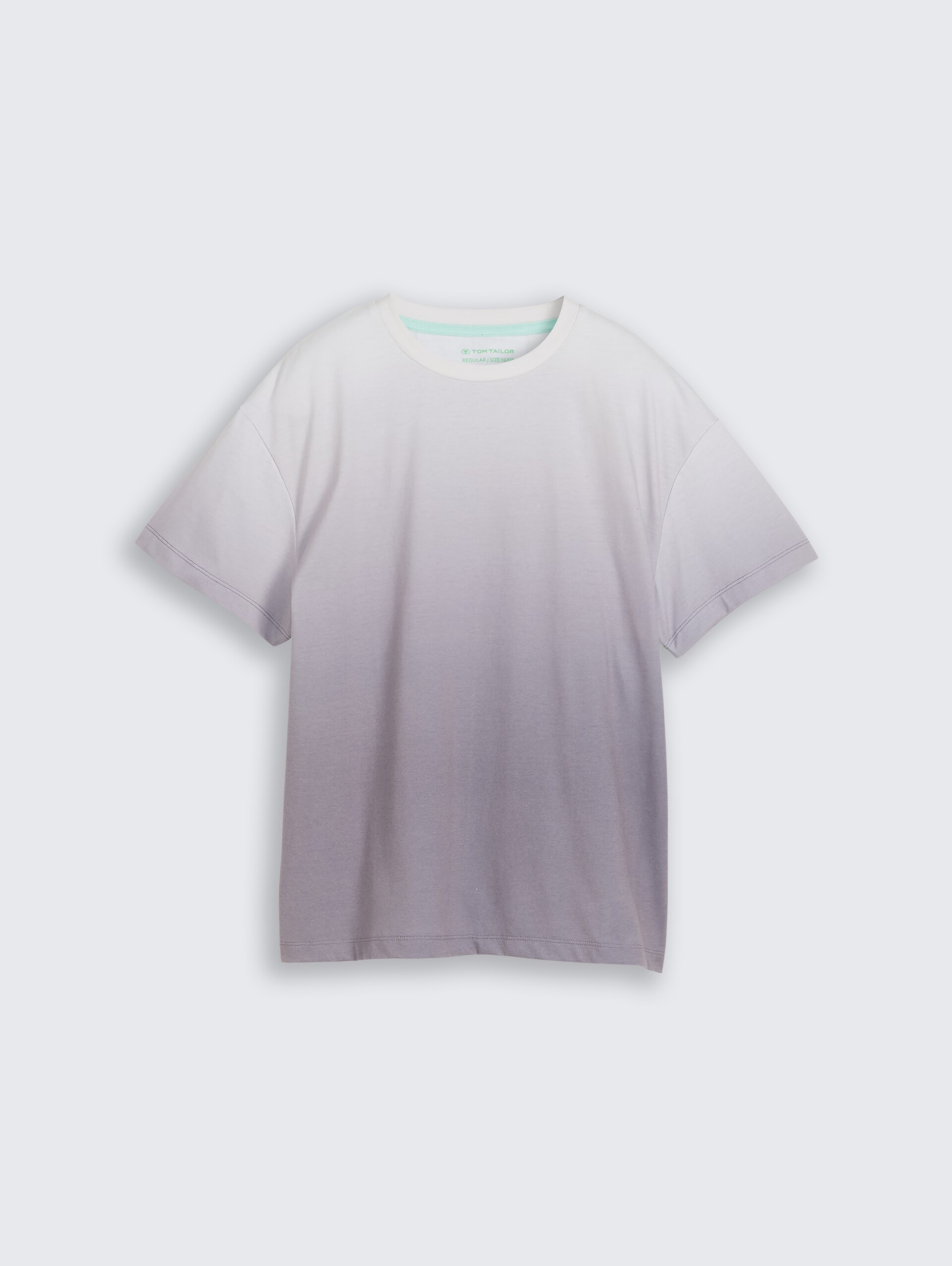 Oversized T-shirt with back print - grey faded design - Front product view
