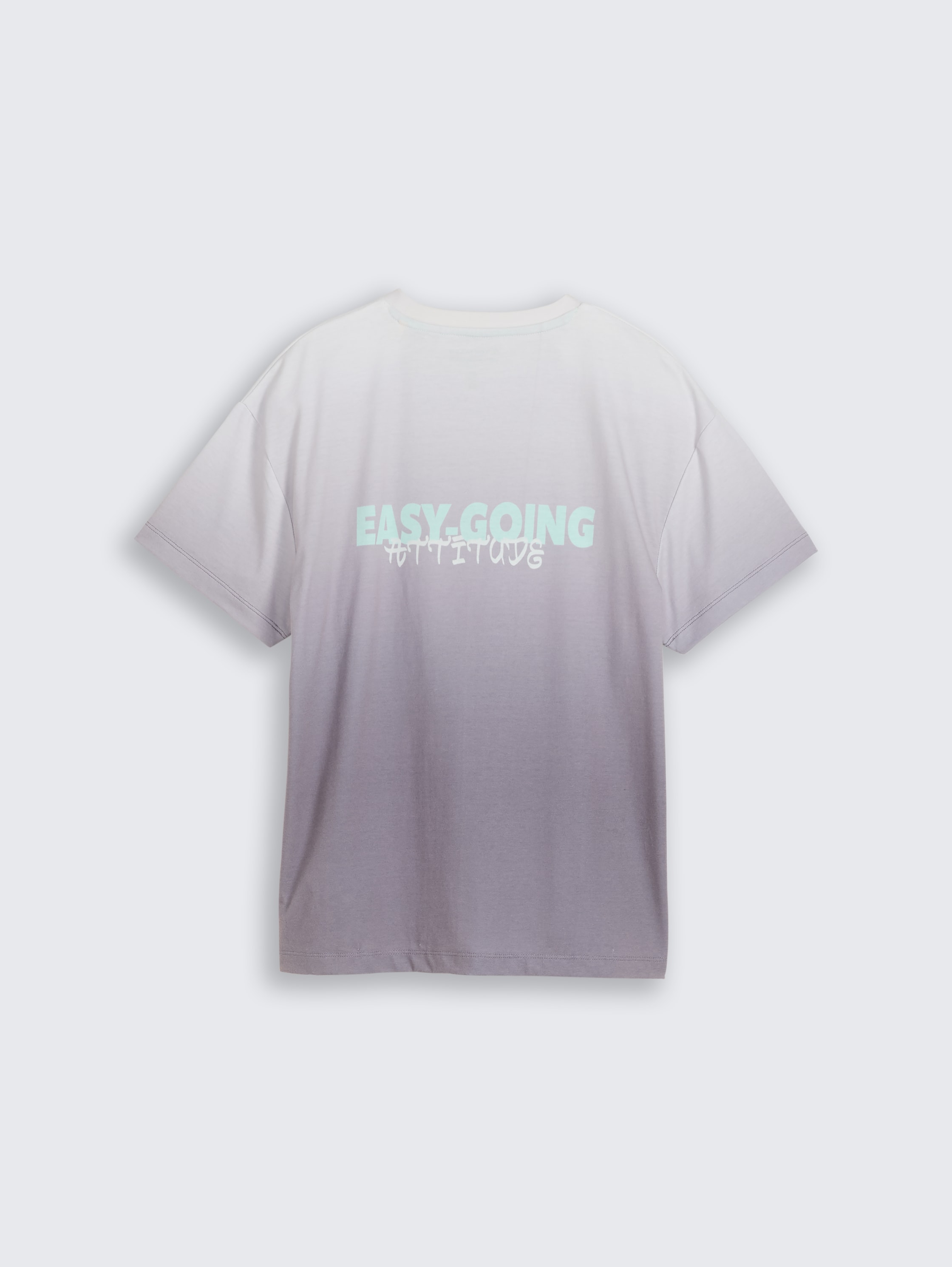 Oversized T-shirt met print op de rug - grey_faded_design - 