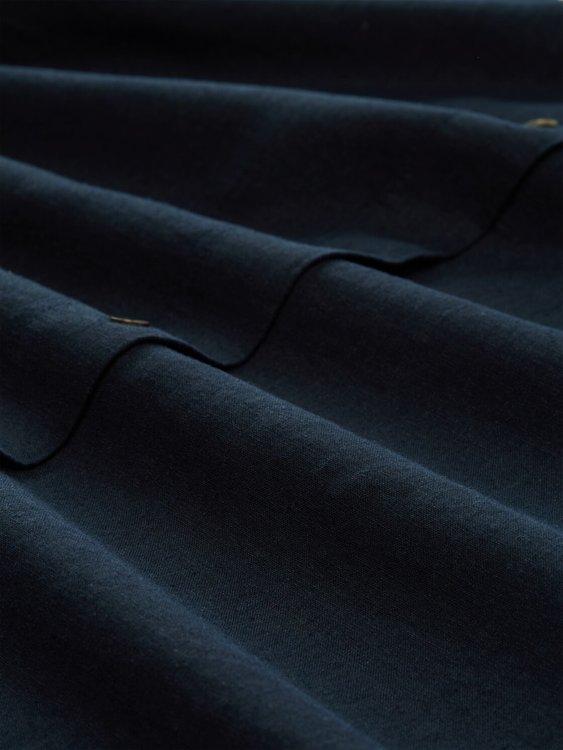 Oversize Hemdbluse mit Leinenanteil - sky captain blue - Material-Ansicht